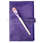 3tone PBT Hair Cosmetic Foundation Brush Pearl White Wooden Handle