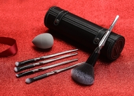 PBT hair X Shape 5pcs Makeup Brush Set With Cosmetic Case Beauty Makeup Tools