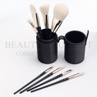 Plastic Handle Soft 8 Piece Makeup Brush Set  Aluminium Ferrule Cosmetic Brush Sets