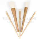 Wooden Ferrule Handle High End Makeup Brush Set Long Lasting 190g